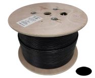 C5CMXE-5364BK- CAT5E Bulk Cable - Shielded, PE Outdoor Jacket, Direct Burial,  Solid BC - Black