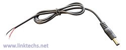 5700038- Cable 5.5x2.1mm DC Plug to 2 wire