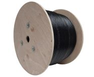 C5CMXE-5364BK- CAT5E Bulk Cable - Shielded, PE Outdoor Jacket, Direct Burial,  Solid BC - Black