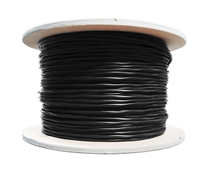 CAT6A Outdoor Bulk Ethernet Cable, Direct Burial Shielded Solid Copper, Water Block, 23 AWG 1000FT