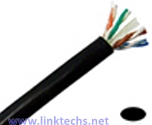CAT6 Outdoor Bulk Ethernet Cable, Direct Burial Solid Copper UTP UV, Gel Filled, 23 AWG