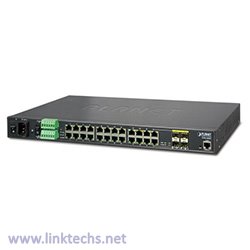 Industrial 24-Port 10/100/1000Mbps with 4-Port Shared SFP Managed Gigabit Switch