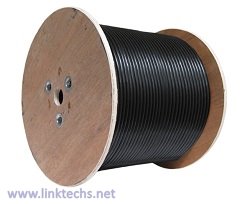 C6AXT-1505- CAT6A Bulk Cable - Shielded, (F/UTP), LSZH Outdoor Jacket, UV, Direct Burial - Black
