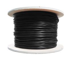 C6CMX-2043BK- CAT6 550MHz Outdoor Cable, 23AWG Solid UTP, CMX, UV, 1000’ Black