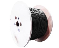 C6CMX-2043BK- CAT6 550MHz Outdoor Cable, 23AWG Solid UTP, CMX, UV, 1000’ Black