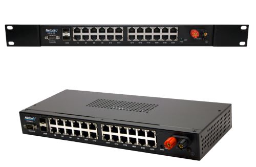 Netonix Managed POE Switch, 24 1G PoE Ports, 2 SFP Ports, 48V-54V