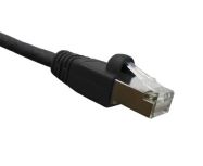 CAT6A Shielded 10GBase-T Patch Cord - 50' Snagless, Mold-Injection, S/FTP 26AWG - Gray